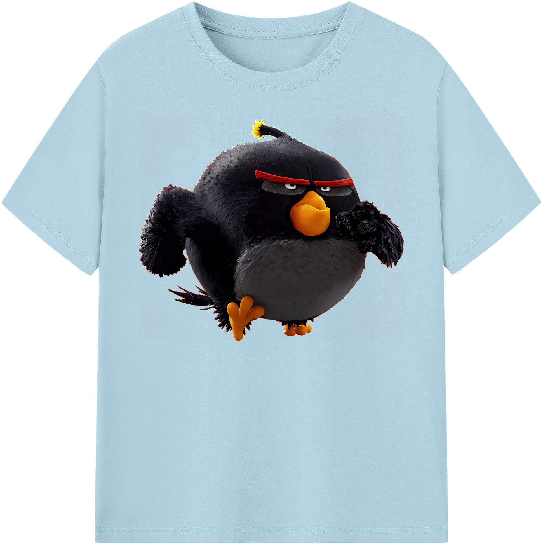 （画像用） Angry Birds アングリーバード 綿100％半袖Tシャツ（フロントプリント）